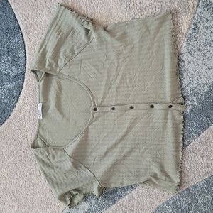 Arizon Jean Co Ribbed Crop Tee